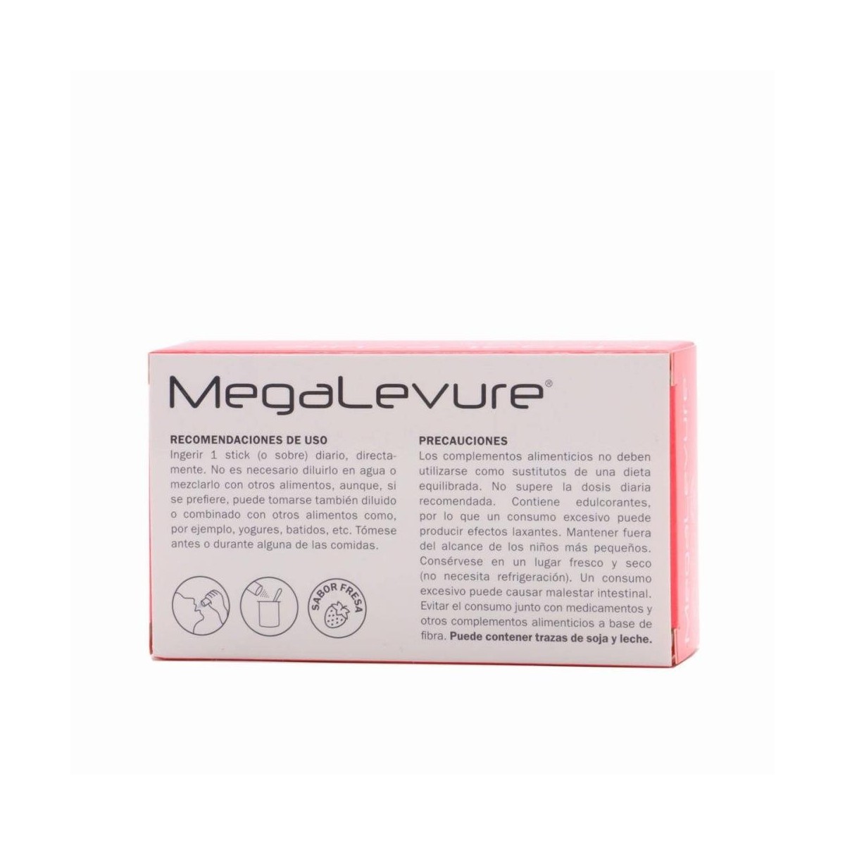 megalevure 10 sticks sabor fresa