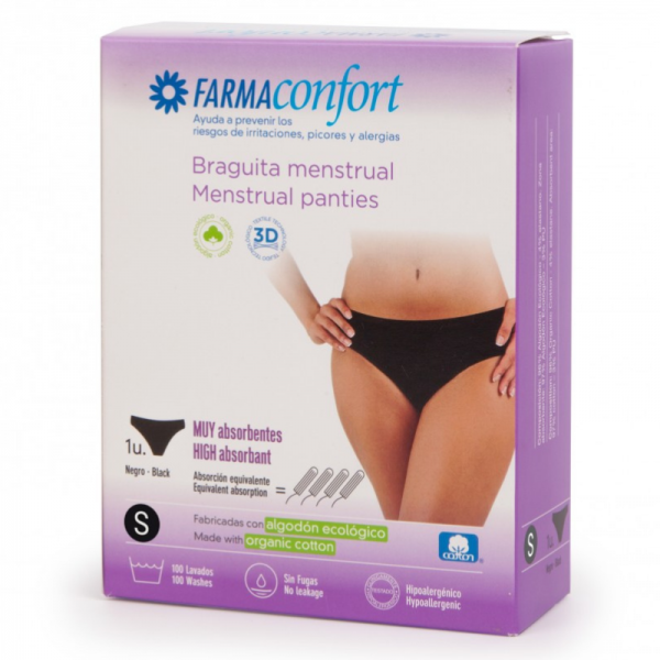 braguita menstrual farmaconfort talla s