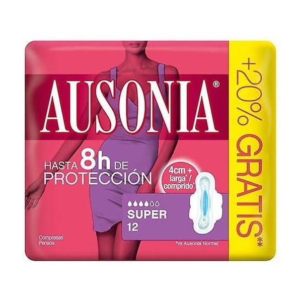 ausonia compresas super alas 12 uds