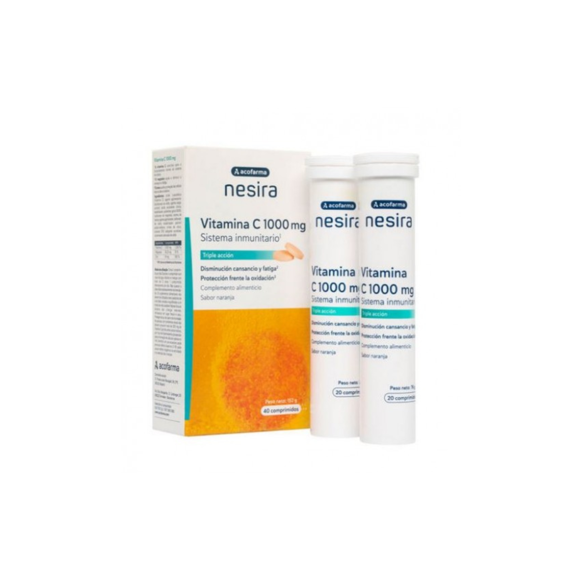 Acofarma nesira vitamina c 1000 mg 40 comprimidos