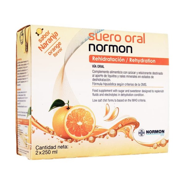 suero oral sabor naranja