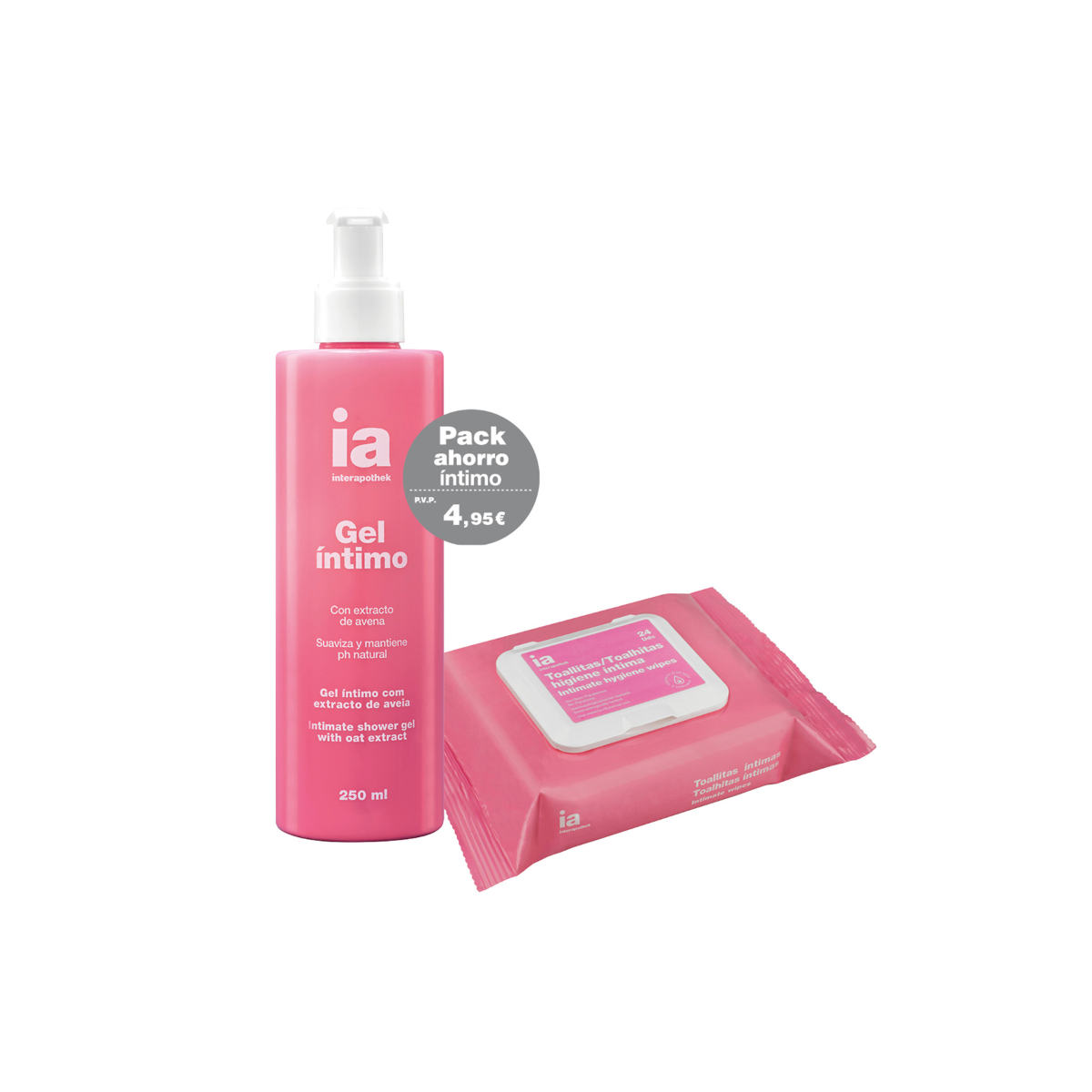 IA pack íntimo toallitas + gel íntimo