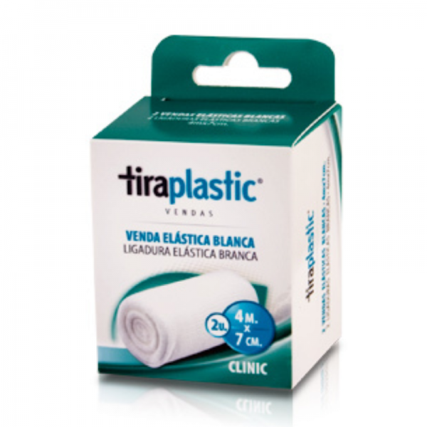 Tiraplastic venda elástica blanca 4 x 7 cm 2 ud