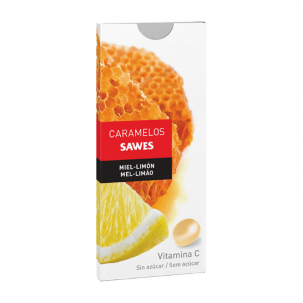 Sawes caramelos blister sin azúcar miel y limón