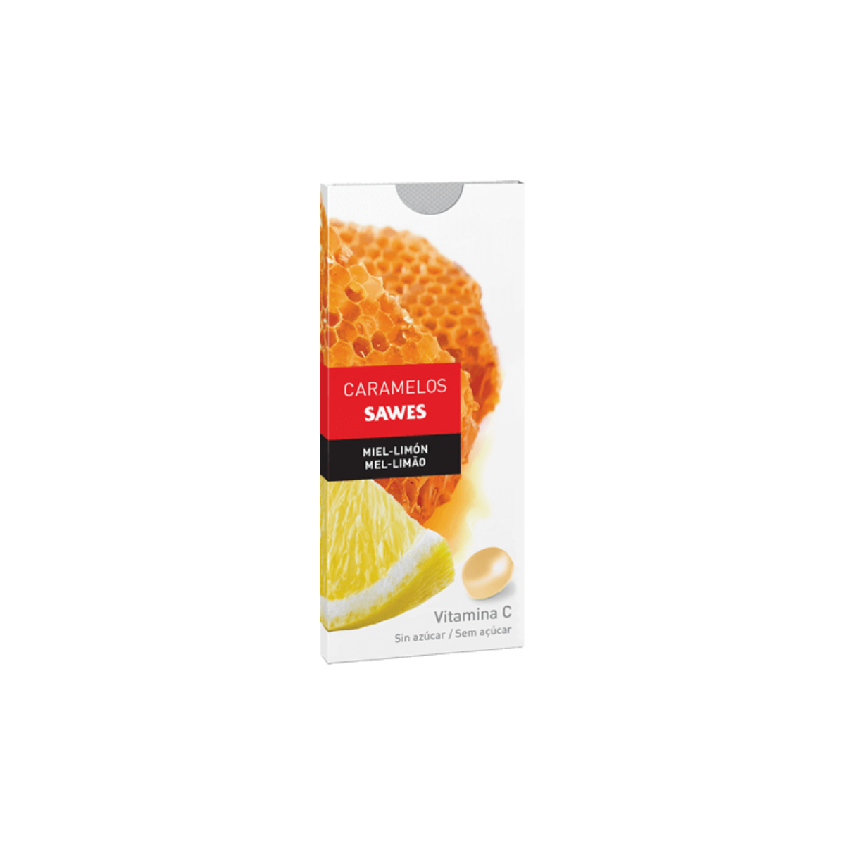 Sawes caramelos blister sin azúcar miel y limón
