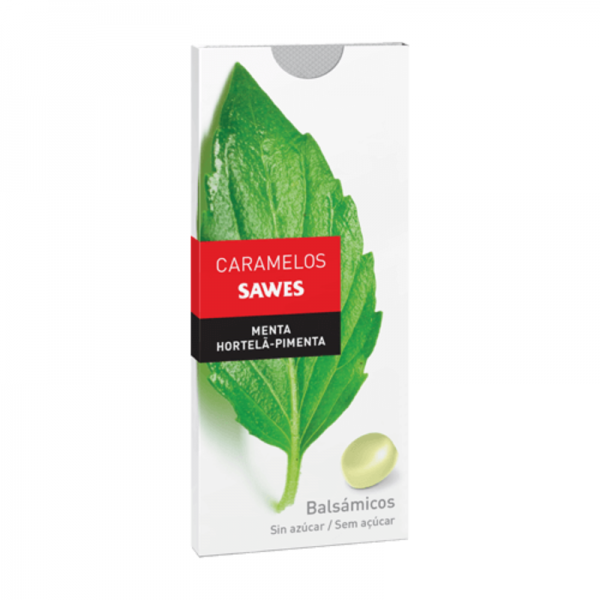 Sawes caramelos blister sin azúcar menta
