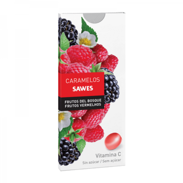 Sawes caramelos blister sin azúcar frutos del bosque