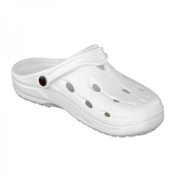 Zueco modelo dux color blanco talla xxxl