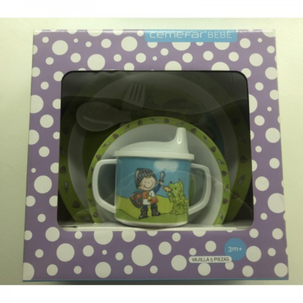 Cemefar vajilla 5 piezas + 3 meses