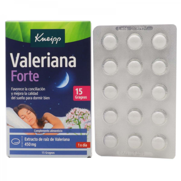 Kneipp valeriana forte 15 grageas