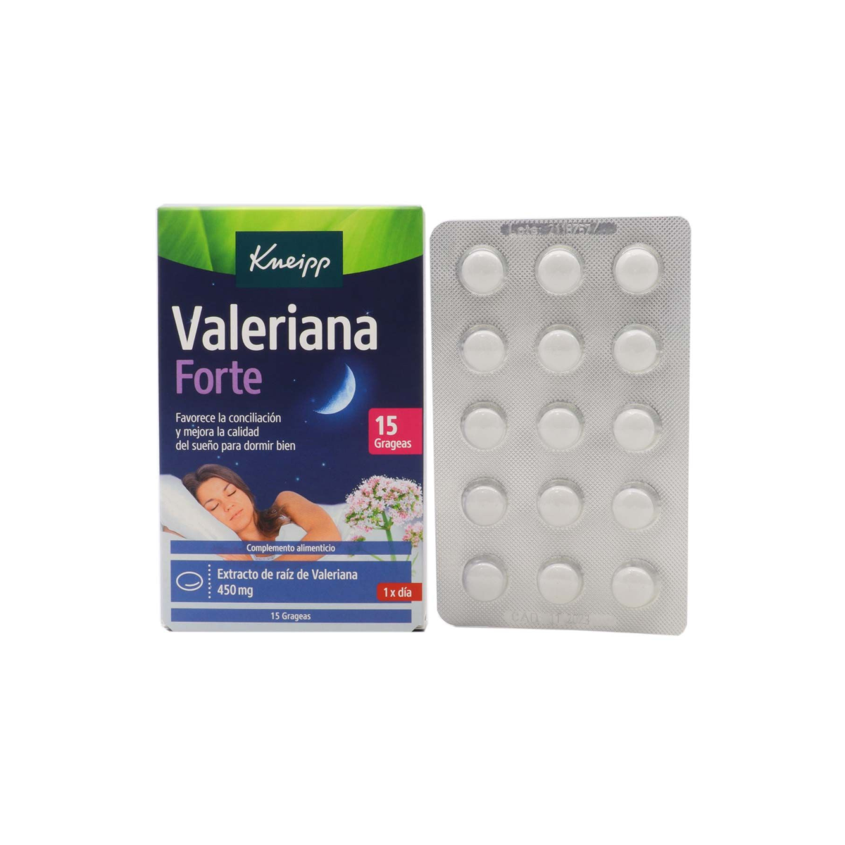 Kneipp valeriana forte 15 grageas