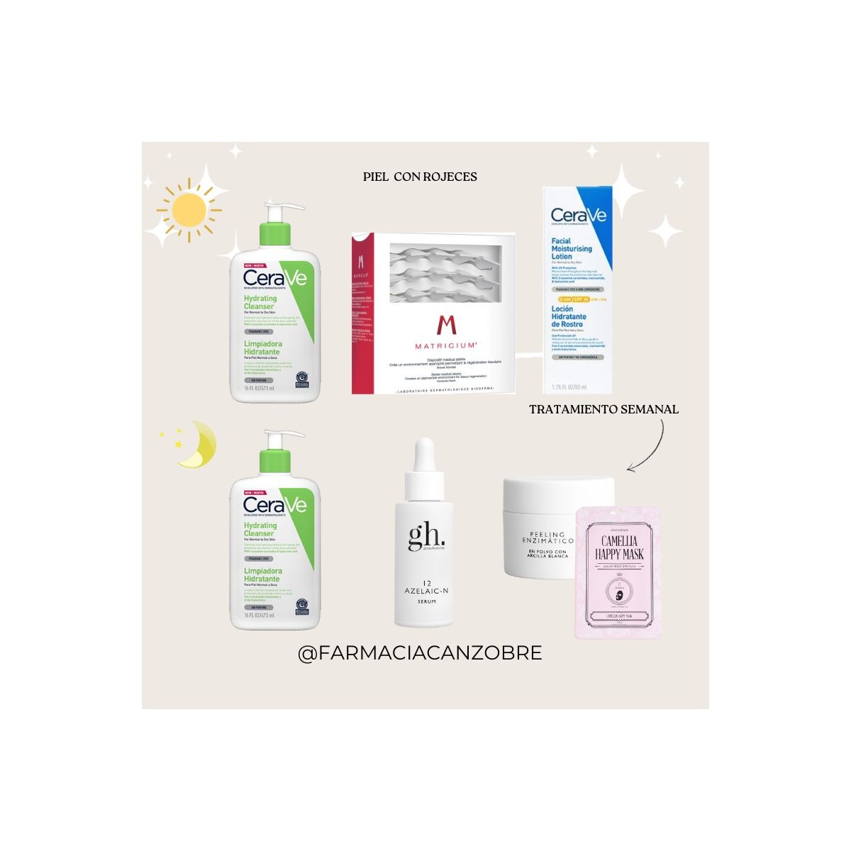 Rutina piel con rojeces