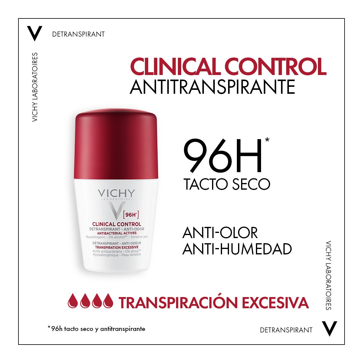 VICHY ANTITRANSPIRANTE CLINICAL CONTROL 96H 50ML