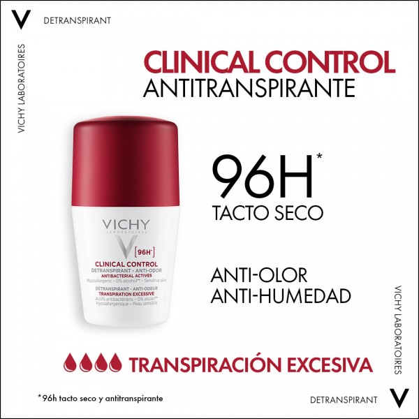 VICHY ANTITRANSPIRANTE CLINICAL CONTROL 96H 50ML