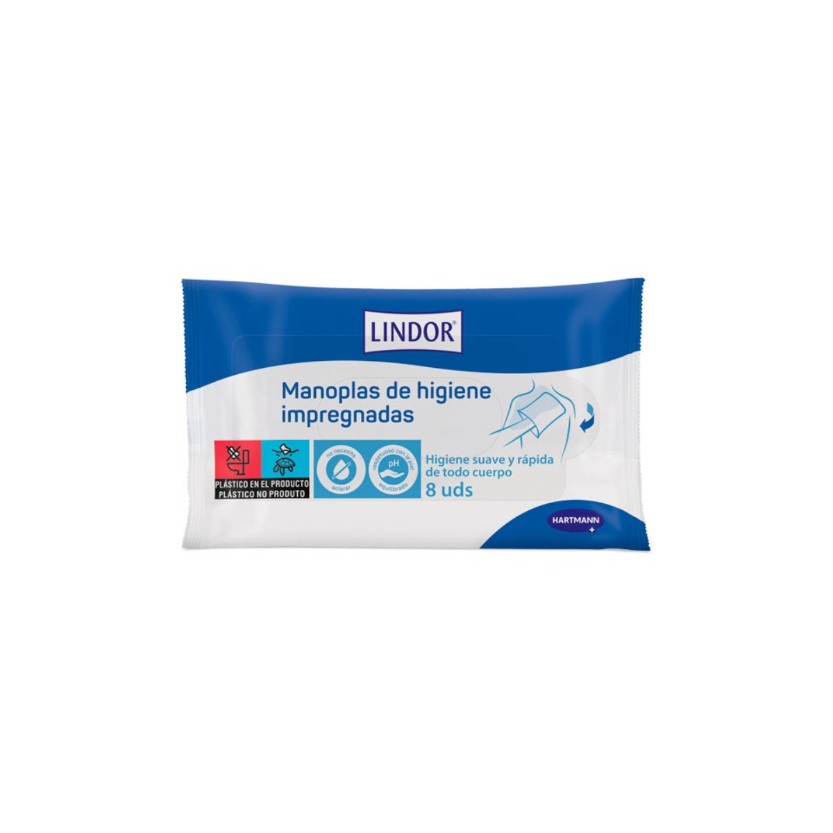 Lindor Manoplas de Higiene 8 Manoplas