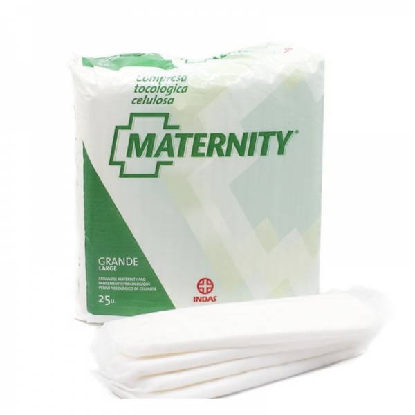 Compresas Maternity Celulosa Indas 25 unidades