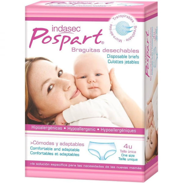 Indasec Pospart Talla Única 4 unidades