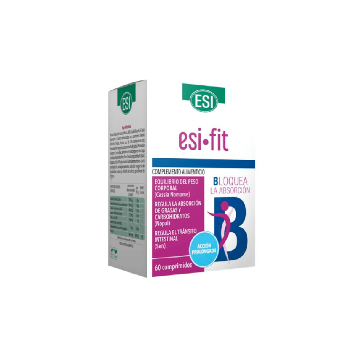 Esi Fit Bloquea la Absorción Acción Prolongada 60 Comprimidos