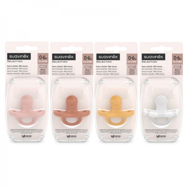 Suavinex Chupete Todo Silicona Fisiológico 0-6 m