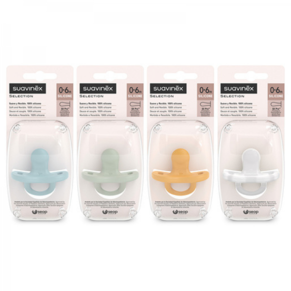 Suavinex Chupete Todo Silicona Fisiológico 0-6 m