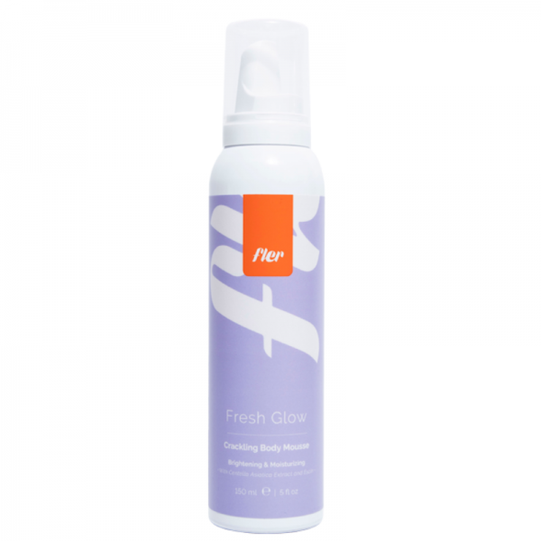 mousse hidratante corporal iluminadora con efecto drenante