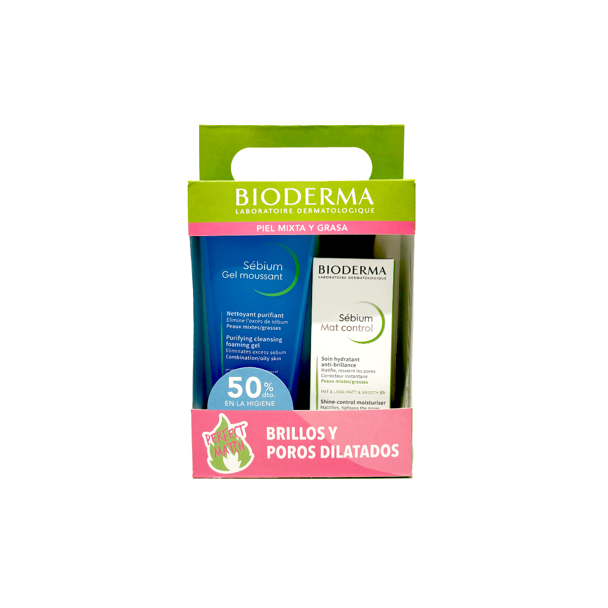 Sebium Gel Moussant + Mat Control Pack