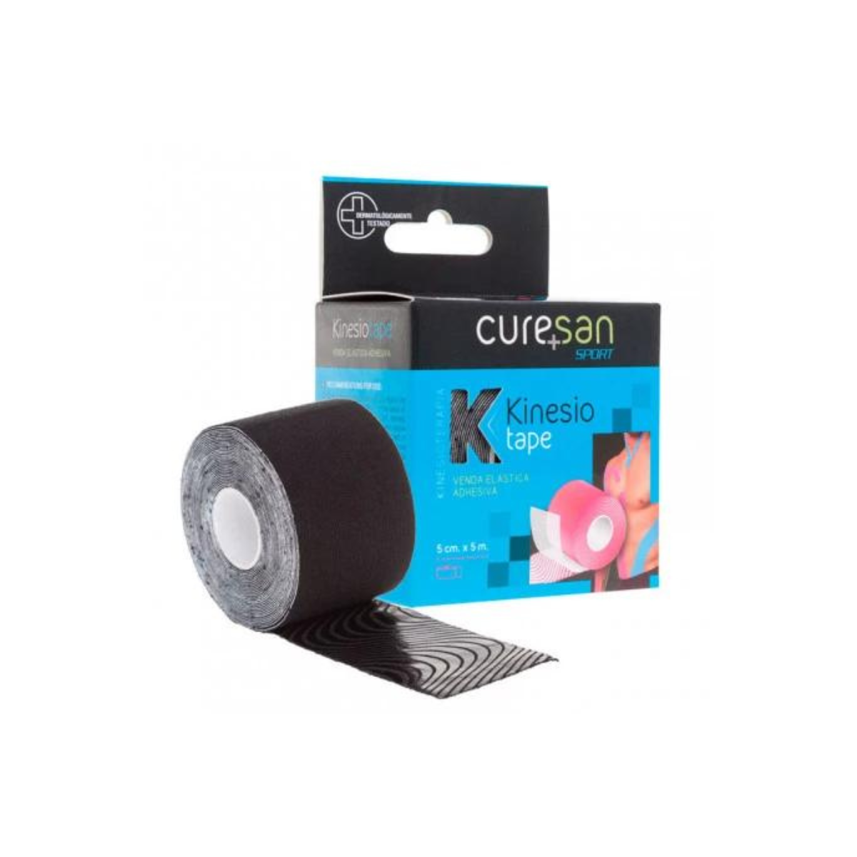 Curesan Kinesiotape 5 m x 5 cm Negro