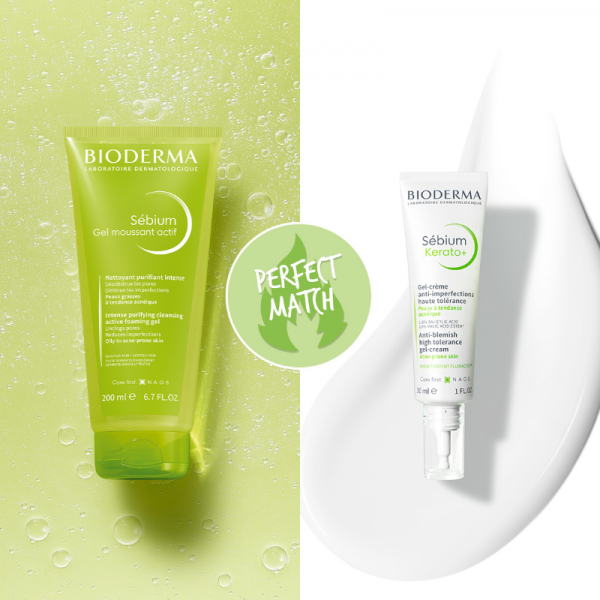 Sebium Gel Moussant Actif + Kerato + Pack