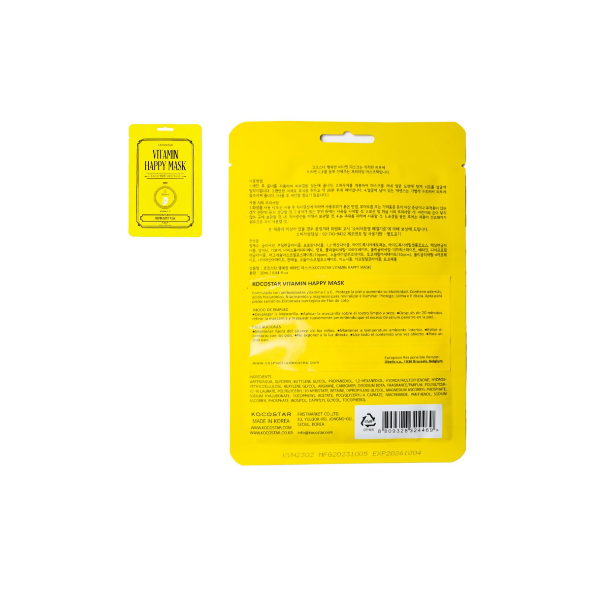Kocostar Vitamin Happy Mask 1 ud