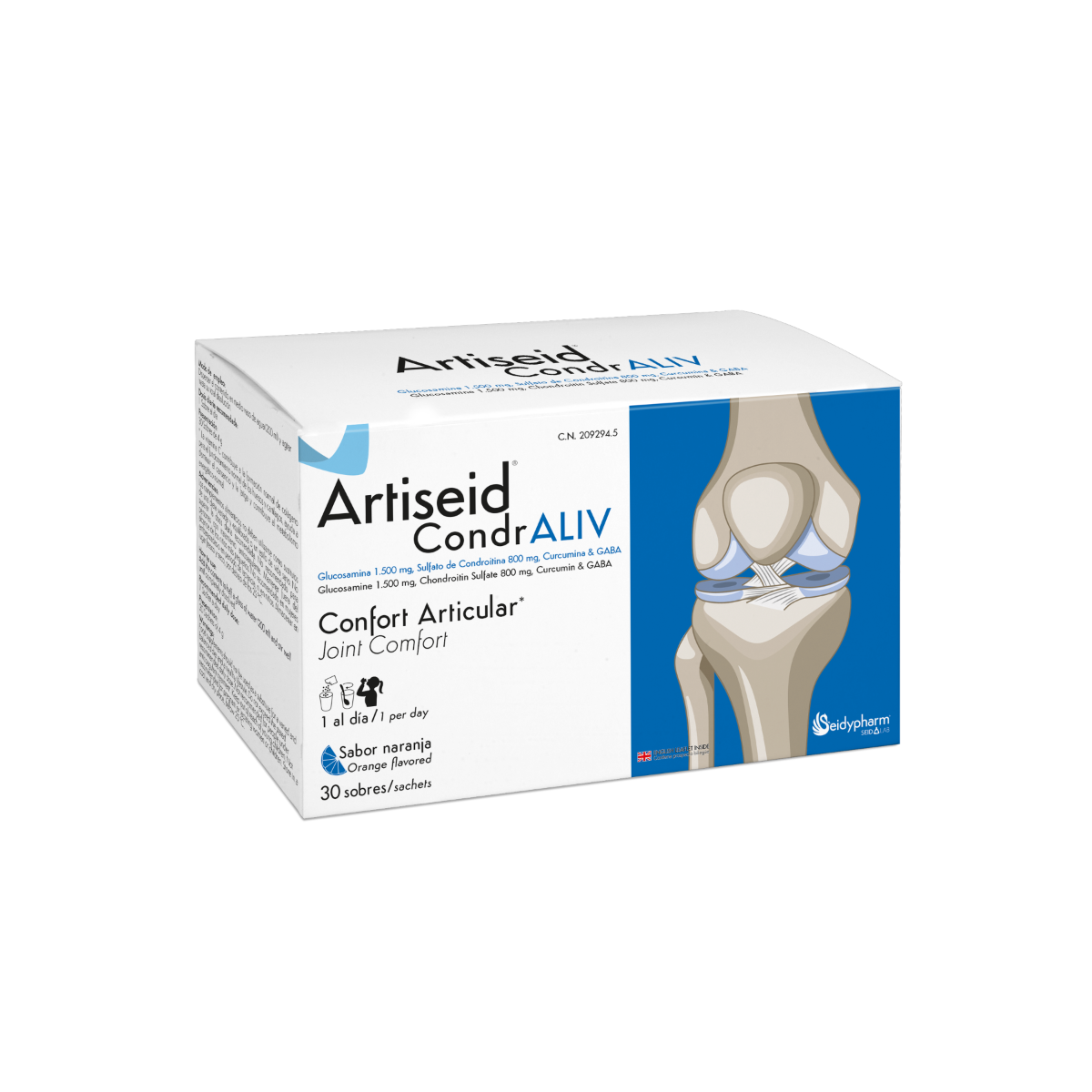 Artiseid Condraliv 30 Sobres Sabor Naranja