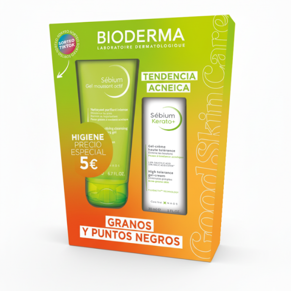 Sebium Gel Moussant Actif + Kerato + Pack