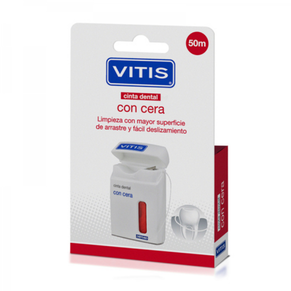 Vitis Cinta dental con cera 50 m
