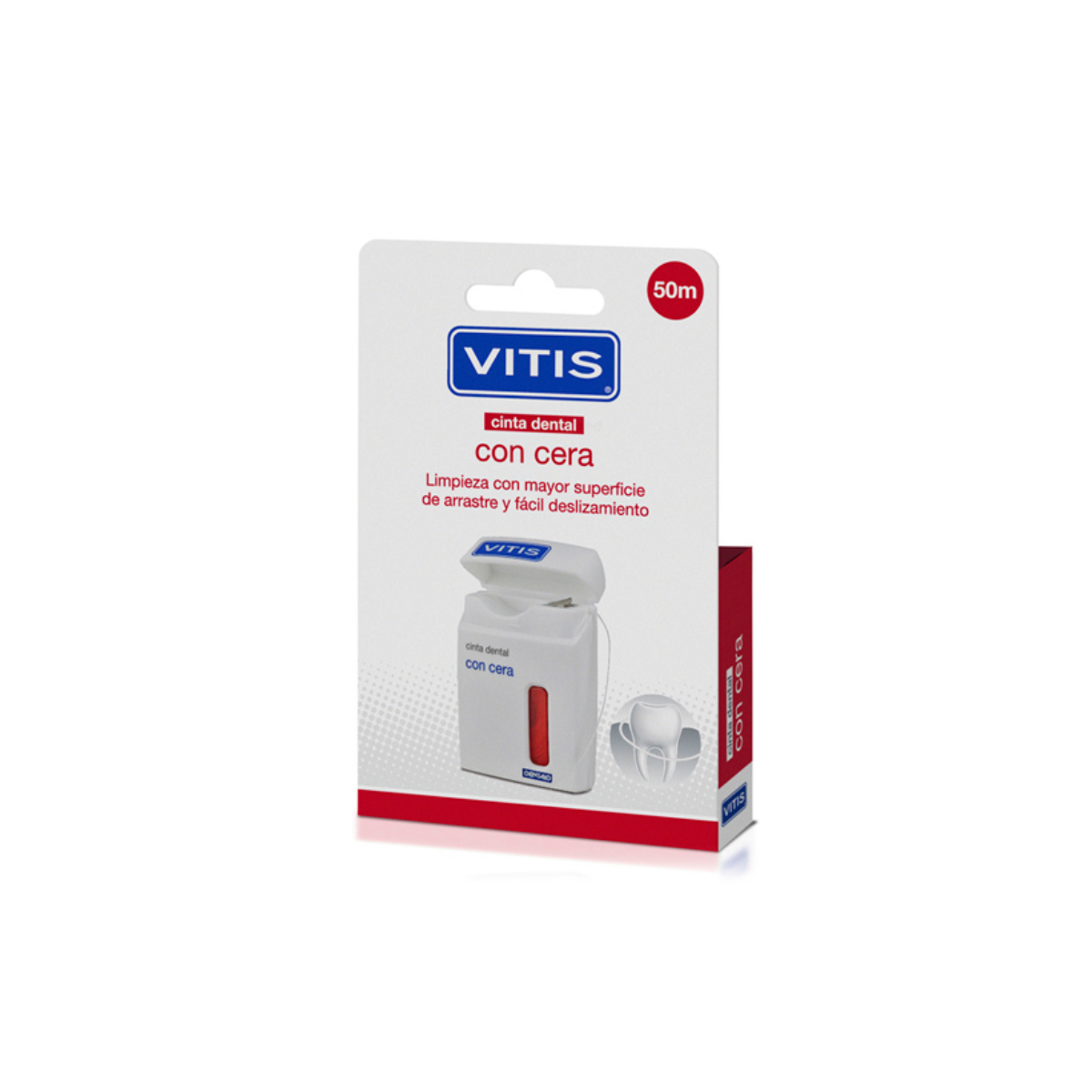 Vitis Cinta dental con cera 50 m