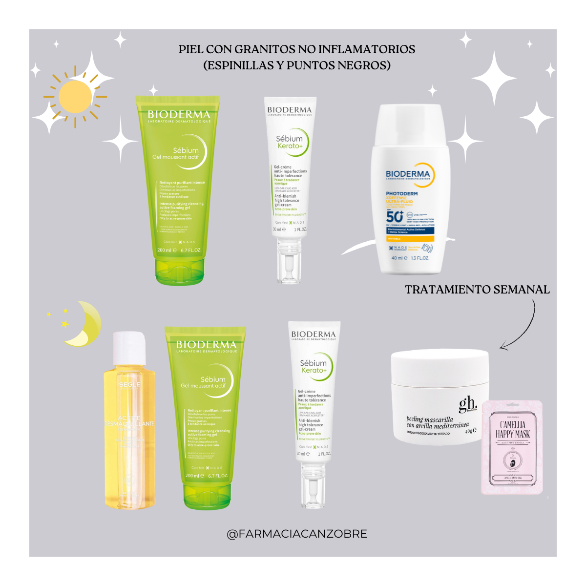 Rutina piel con granitos