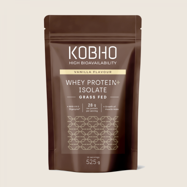 Kobho Proteína Whey Aislada Sabor Vainilla 525 g