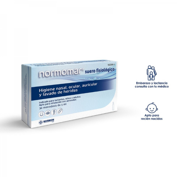 Normomar suero fisiológico 30 monodosis 5 ml