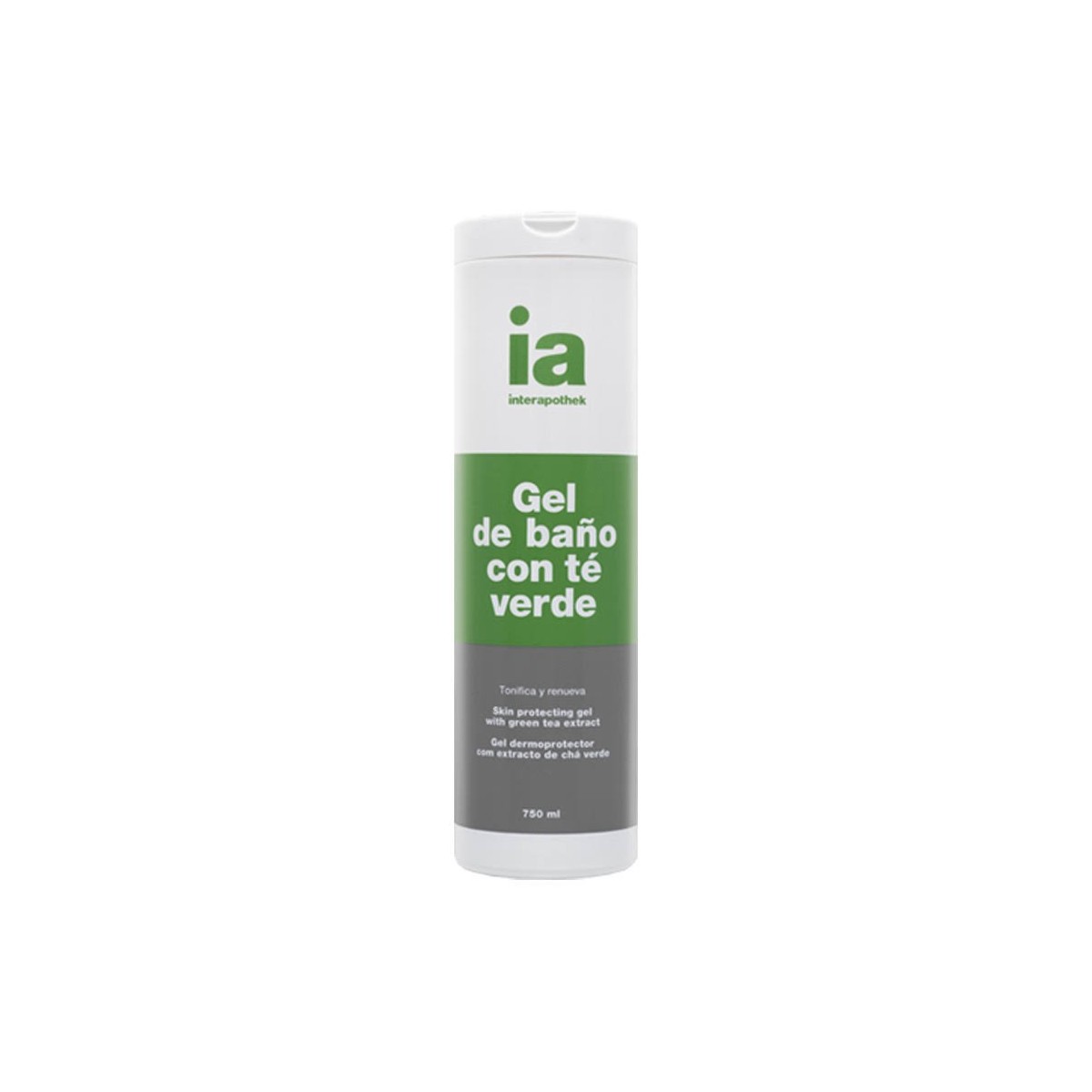 interapothek gel de bano con te verde 750 ml