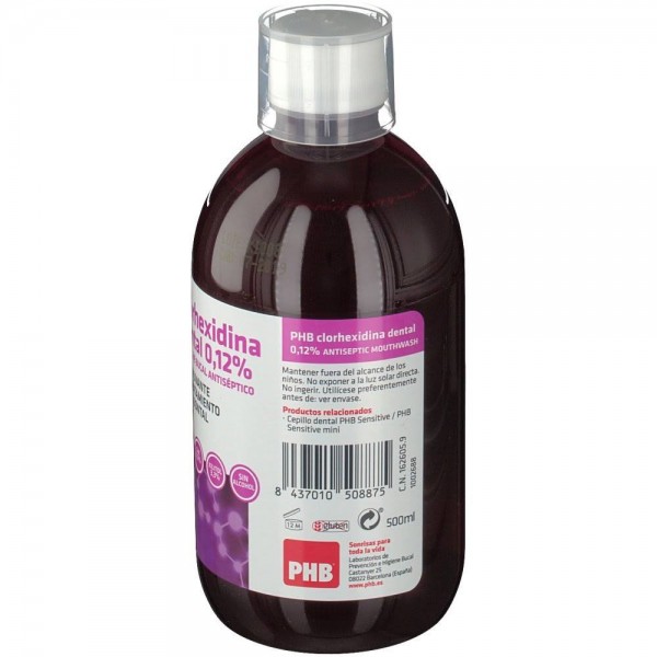 phb colutorio clorhexidina 012 500 ml