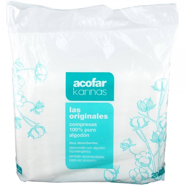 compresas karinas algodon 20