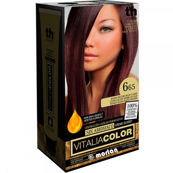 th pharma vitalia color 665 rubio oscuro rojo caoba