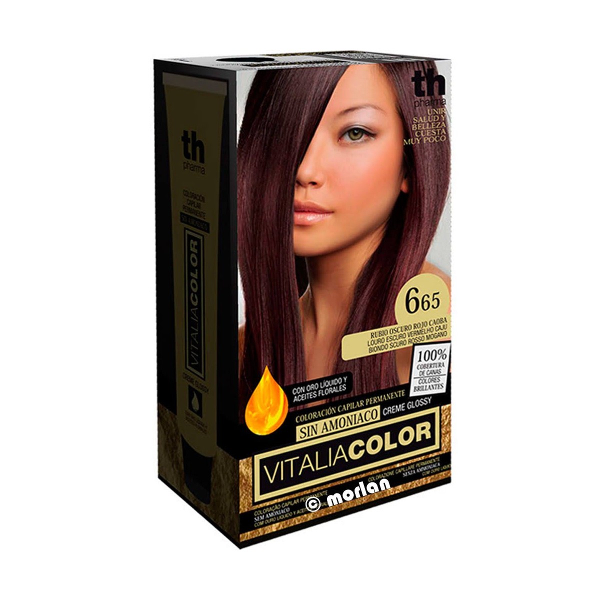 th pharma vitalia color 665 rubio oscuro rojo caoba