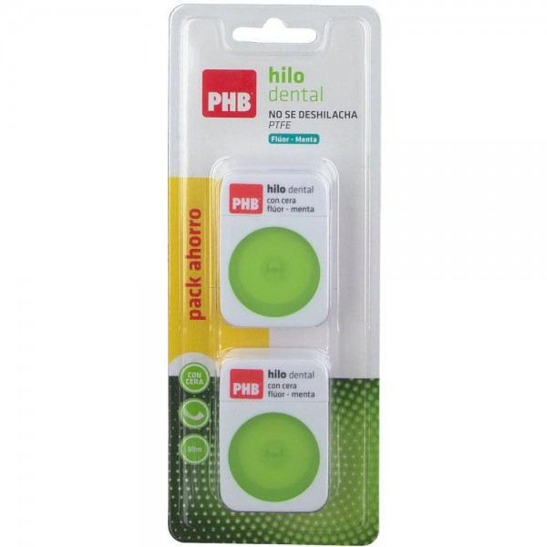 phb pack duplo hilo dental fluor menta