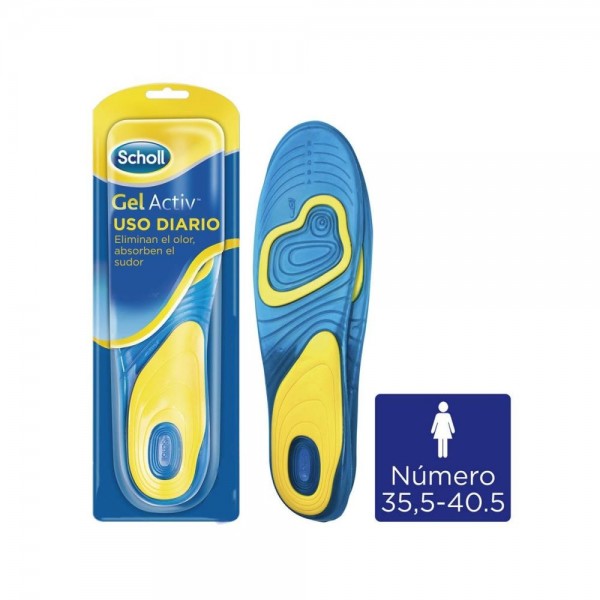 dr scholl plantillas gelactiv uso diario mujer
