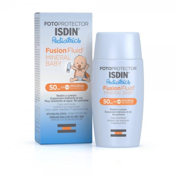 fotoprotector isdin pediatrics 50 fusion fluid mineral baby 50ml