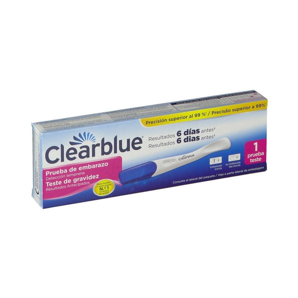 clearblue early test de embarazo