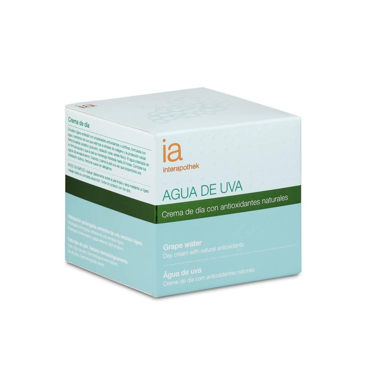 interapothek crema de dia agua de uva 50ml