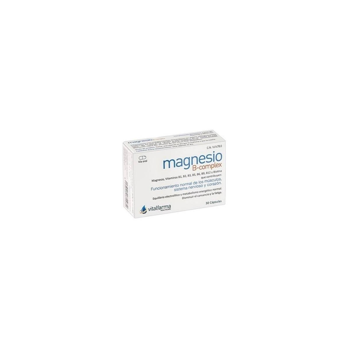magnesio b complex 30 capsulas vitalfarma
