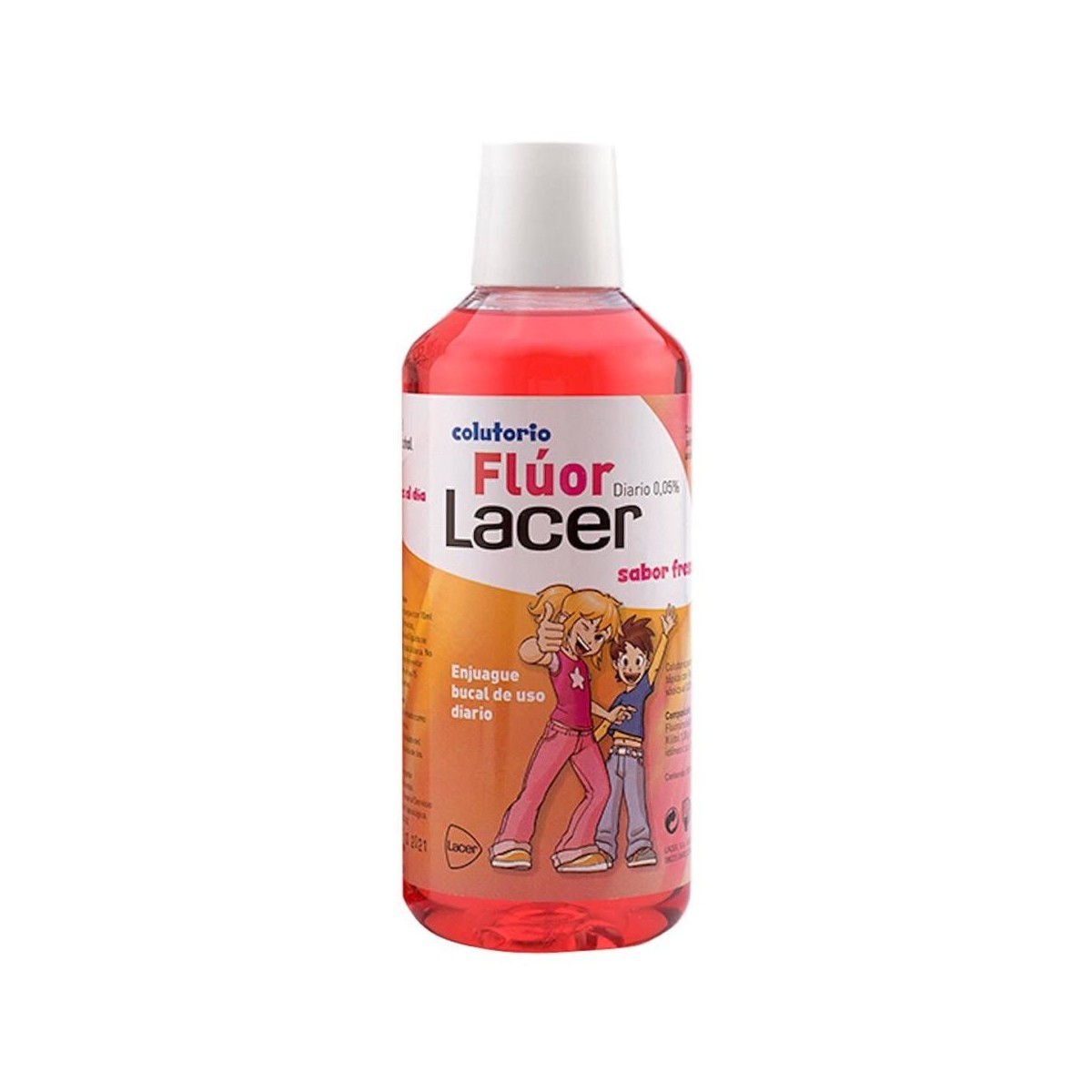 lacer colutorio fluor diario fresa 500 ml