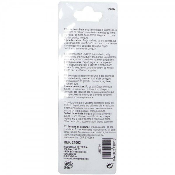 beter tijera botiquin recta