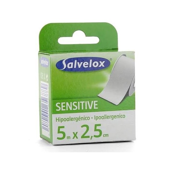 salvelox sensitive esparadrapo 5mx25cm